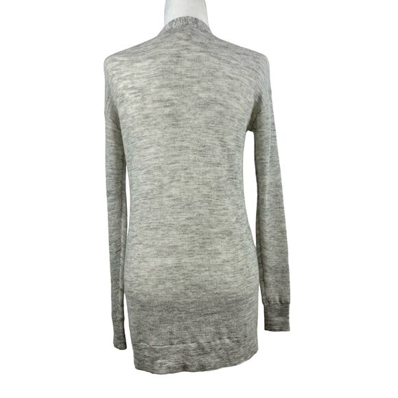 Aritzia Wilfred Free Open Front Cardigan XS Wool Mohair Neutral Pockets Casual - Picture 5 of 10